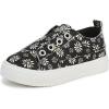 Black Daisy Print Canvas