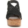 imageBlowfish Malibu Womens Andrea SandalBlack Faux Suede