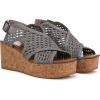 imageBlowfish Malibu Womens Andrea SandalDark Silver Metallic Fabric
