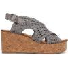 imageBlowfish Malibu Womens Andrea SandalDark Silver Metallic Fabric
