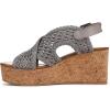 imageBlowfish Malibu Womens Andrea SandalDark Silver Metallic Fabric