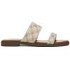 imageBlowfish Malibu Womens Curtis Slide SandalNaturalGold Crochet