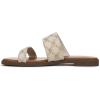 imageBlowfish Malibu Womens Curtis Slide SandalNaturalGold Crochet
