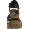 imageBlowfish Malibu Womens Hapuku Wedge SandalBlack Black Dyecut 024