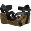 imageBlowfish Malibu Womens Hapuku Wedge SandalBlack Black Dyecut 024