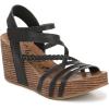 imageBlowfish Malibu Womens Heidi Wedge SandalBlack Dyecut