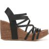 imageBlowfish Malibu Womens Heidi Wedge SandalBlack Dyecut