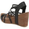 imageBlowfish Malibu Womens Heidi Wedge SandalBlack Dyecut