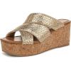 imageBlowfish Malibu Womens Abi Slide SandalGold Faux Raffia