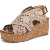 imageBlowfish Malibu Womens Andrea SandalGold Metallic Fabric