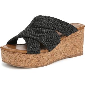 imageBlowfish Malibu Womens Abi Slide SandalBlack Faux Raffia