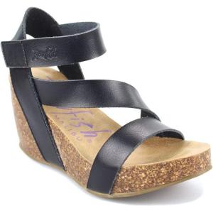 imageBlowfish Malibu Womens Hapuku Wedge SandalBlack Dyecut