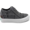 imageBlowfish Womens Blume Wedge SandalGraphite Color Washed Canvas