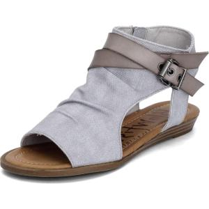 imageBlowfish Malibu Womens Balla4earth Wedge SandalShelll Recycled PlasticSmoke