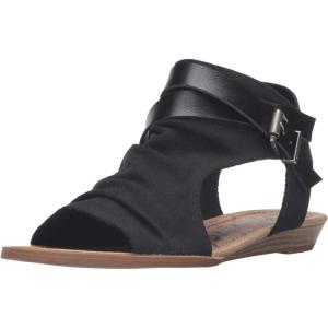 imageBlowfish Malibu Womens Balla4earth Wedge SandalSolid Black Rancher CanvasPu