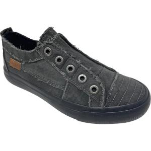 imageBlowfish Womens Blume Wedge SandalBlack Smoked 16 Oz CanvasBlack Outsole