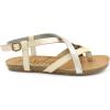 imageBlowfish Womens Granola SandalGold DileSilvermoonWhite