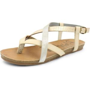 imageBlowfish Womens Granola SandalGold DileSilvermoonWhite