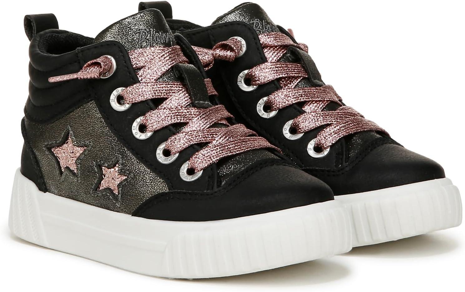 imageBlowfish Malibu Infant Girls Wanderland Toddlers Fashion High Top Sneaker Black 9 T