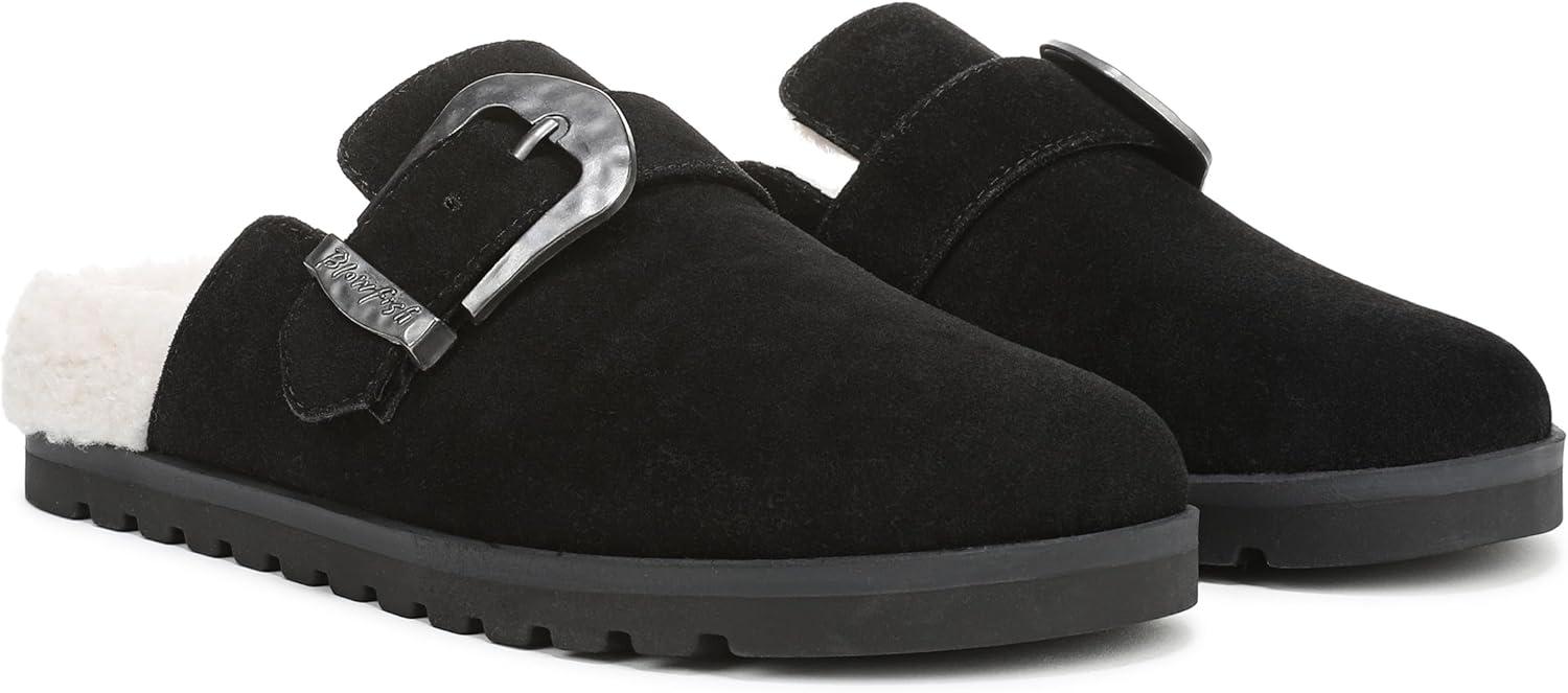imageBlowfish Malibu Womens Sienna Cozy MuleBlack Faux Suede