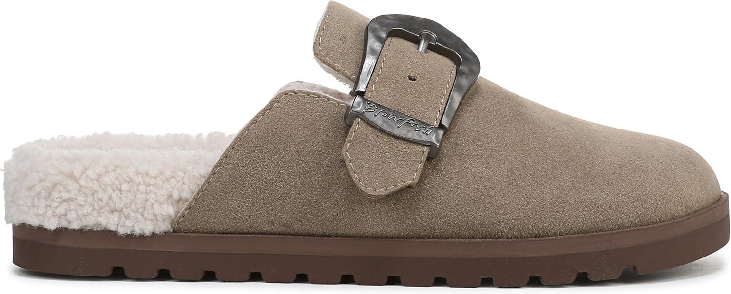 imageBlowfish Malibu Womens Sienna Cozy MuleTaupe Faux Suede