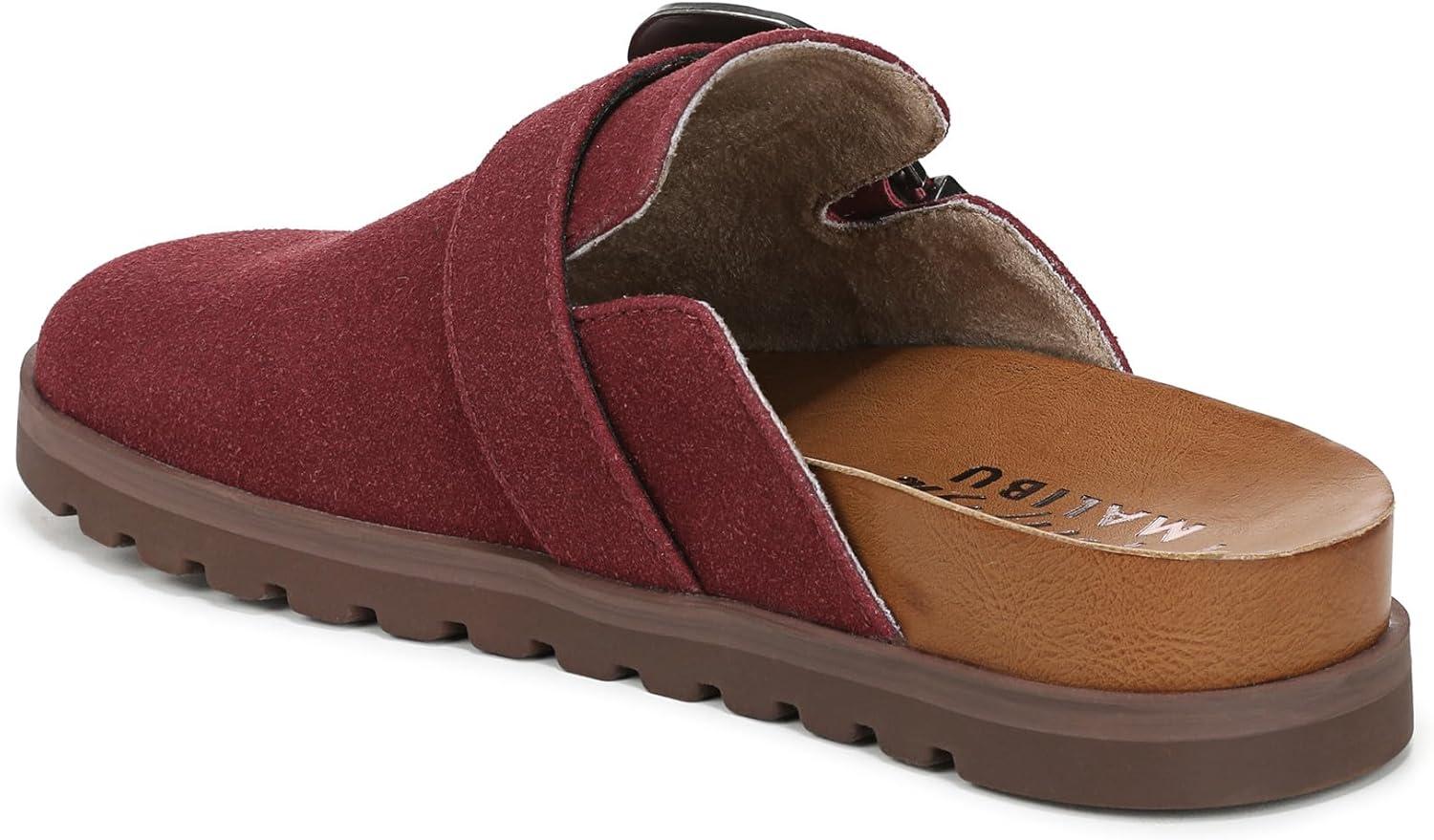 imageBlowfish Malibu Womens Sienna MuleBurgundy Faux Suede