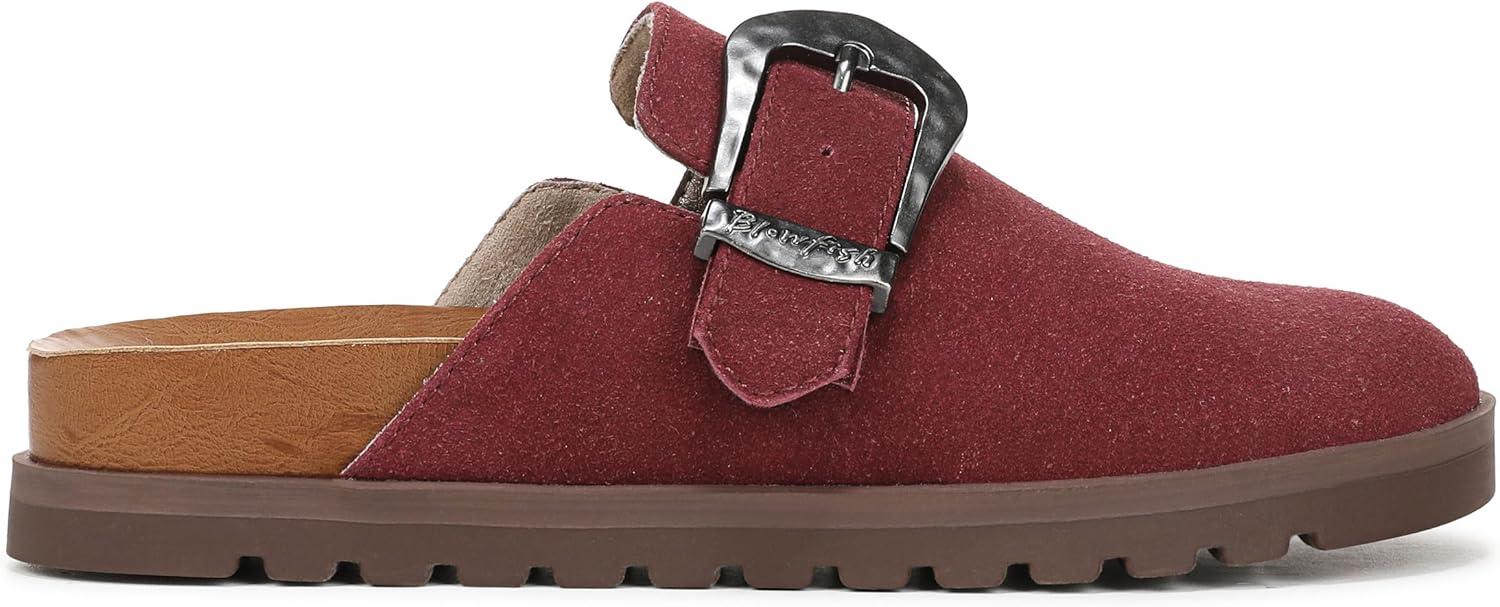 imageBlowfish Malibu Womens Sienna MuleBurgundy Faux Suede