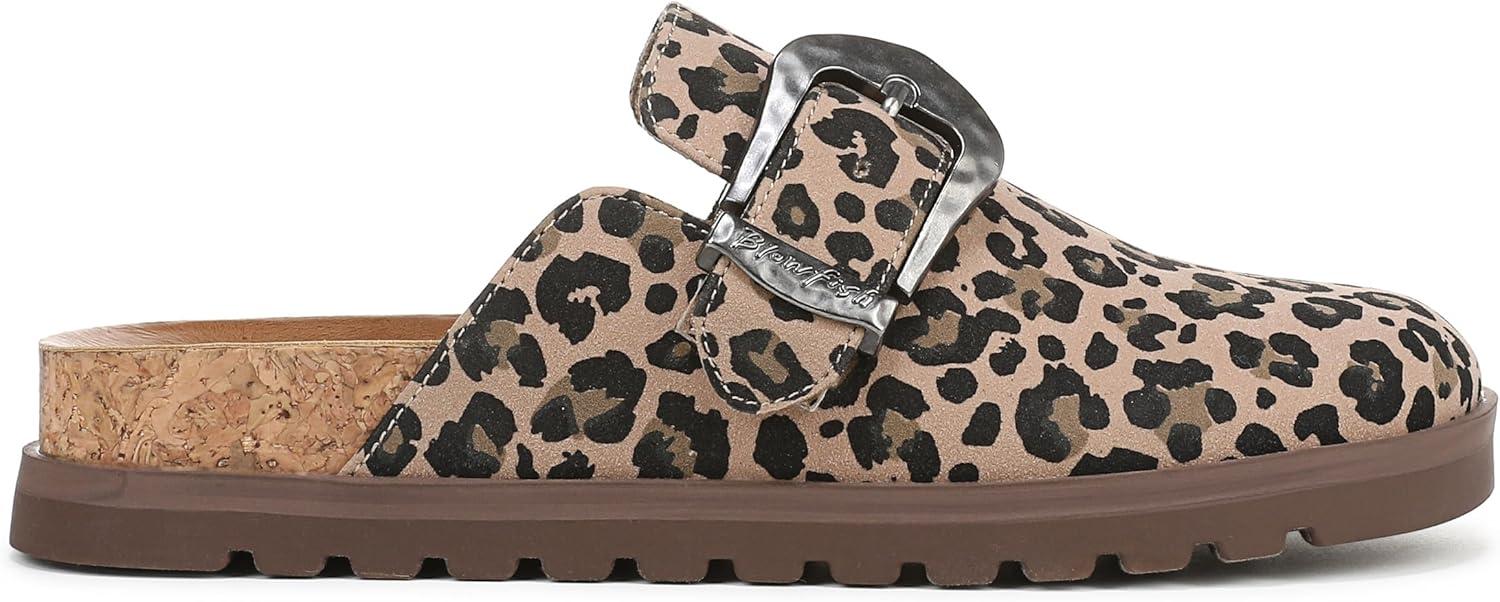 imageBlowfish Malibu Womens Sienna MuleLeopard Faux Suede