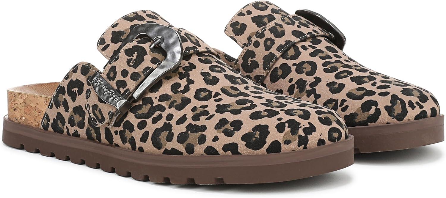 imageBlowfish Malibu Womens Sienna MuleLeopard Faux Suede