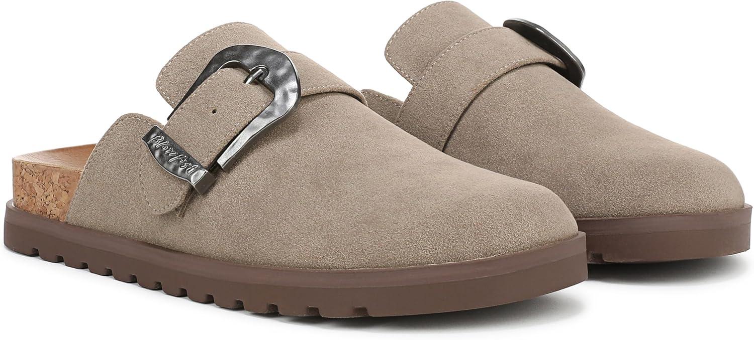 imageBlowfish Malibu Womens Sienna MuleTaupe Faux Suede