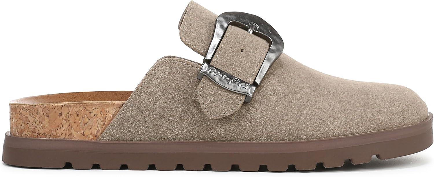 imageBlowfish Malibu Womens Sienna MuleTaupe Faux Suede