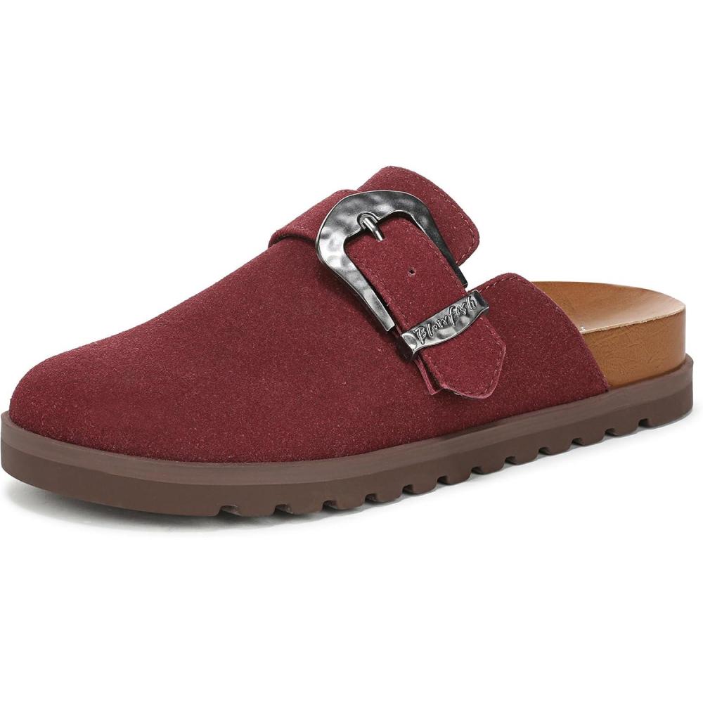 imageBlowfish Malibu Womens Sienna MuleBurgundy Faux Suede