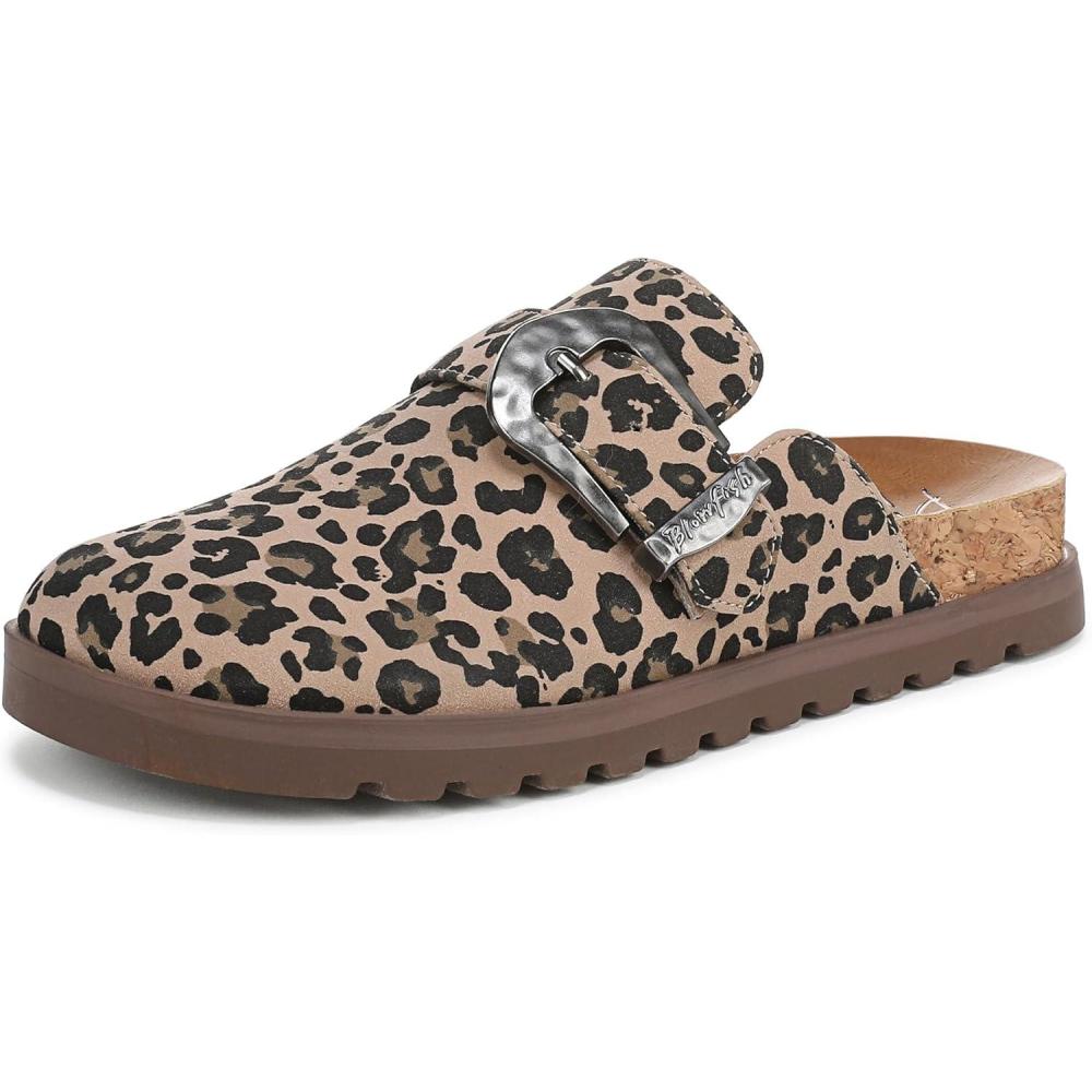 imageBlowfish Malibu Womens Sienna MuleLeopard Faux Suede