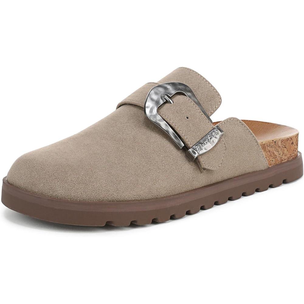 imageBlowfish Malibu Womens Sienna MuleTaupe Faux Suede