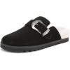 imageBlowfish Malibu Womens Sienna Cozy MuleBlack Faux Suede