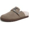 imageBlowfish Malibu Womens Sienna Cozy MuleTaupe Faux Suede