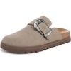 imageBlowfish Malibu Womens Sienna MuleTaupe Faux Suede
