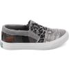 imageBlowfish Malibu Womens Maddox SneakerSmoked Snake Print Canvas Metallic Canvas Gray Leopard Camouflage