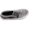 imageBlowfish Malibu Womens Maddox SneakerSmoked Snake Print Canvas Metallic Canvas Gray Leopard Camouflage