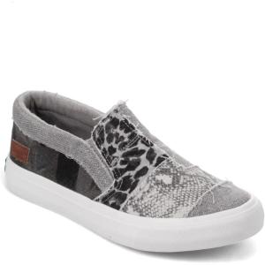 imageBlowfish Malibu Womens Maddox SneakerSmoked Snake Print Canvas Metallic Canvas Gray Leopard Camouflage