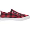 image:imageBlowfish Malibu Womens Play Slip On SneakerRed Buffalo Check