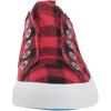 image:imageBlowfish Malibu Womens Play Slip On SneakerRed Buffalo Check