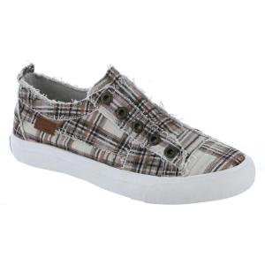 image:imageBlowfish Malibu Womens Play Slip On SneakerBrown Plaid
