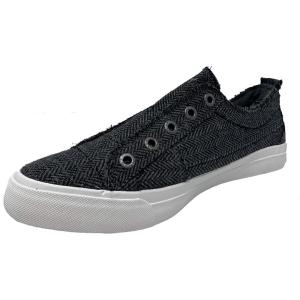 image:imageBlowfish Malibu Womens Play Slip On SneakerCharcoal Herringbone Fabric