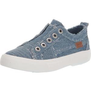 image:imageBlowfish Malibu Womens Play Slip On SneakerLight Stone Washed Denim