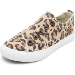 image:imageBlowfish Malibu Womens Play Slip On SneakerNatural Jumbo Kitty Leopard