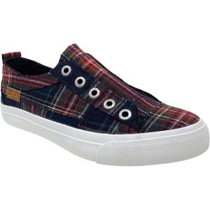 image:imageBlowfish Malibu Womens Play Slip On SneakerNavy Campus Plaid
