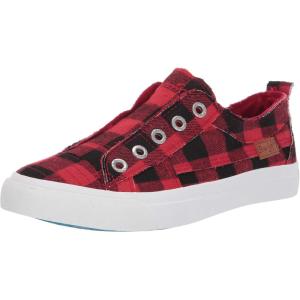 image:imageBlowfish Malibu Womens Play Slip On SneakerRed Buffalo Check