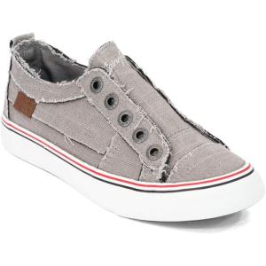 image:imageBlowfish Malibu Womens Play Slip On SneakerSteel Grey Color Washed Cozunel Linen