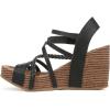 image:imageBlowfish Malibu womens HeidibWedge SandalBlack Dyecut